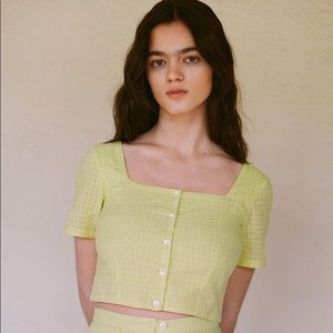 ✨Adorable Lenna Light Green Paloma Wool Top